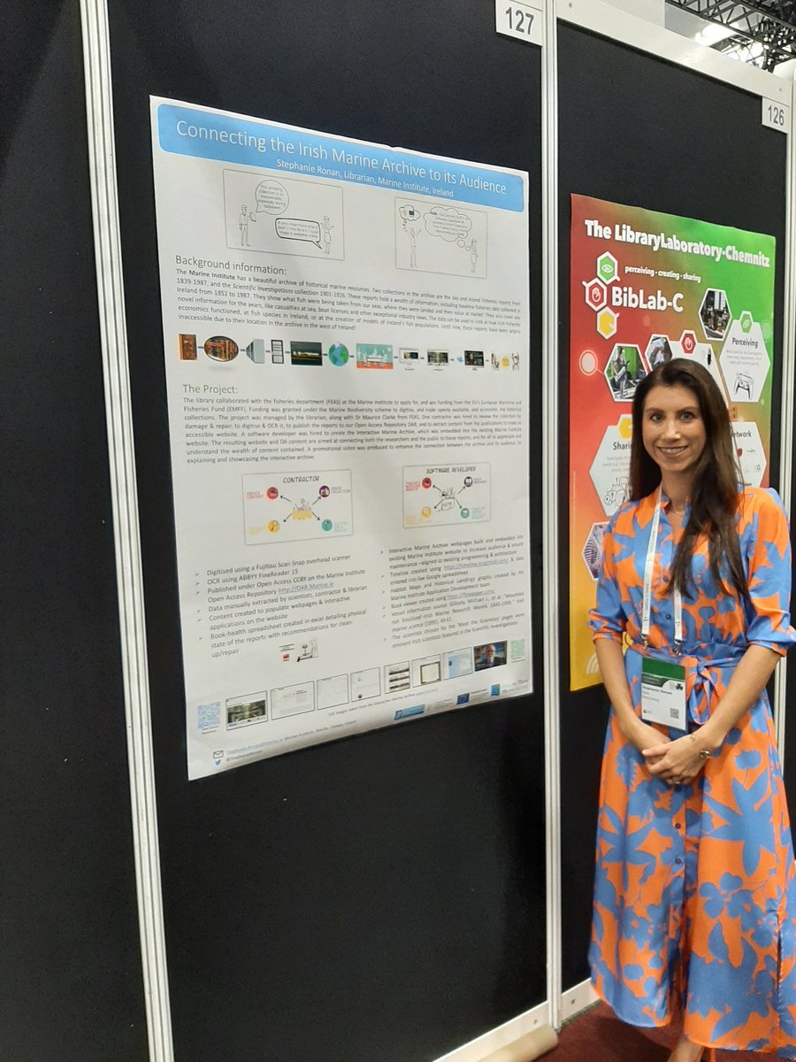 StephanieRonan's tweet photo. Preview of my poster for the @iflawlic poster sessions tomorrow & Thursday, come by #127 and hear about the @MarineInst Interactive archive during #WLIC2022 https://t.co/MOSA61VFnO