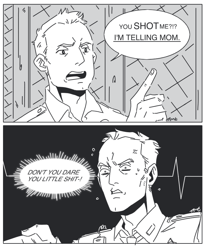 timethehobo's tweet photo. This definitely happened. #TheQuarry #TheQuarryfanart #travishackett #chrishackett https://t.co/fwy5G26BoA