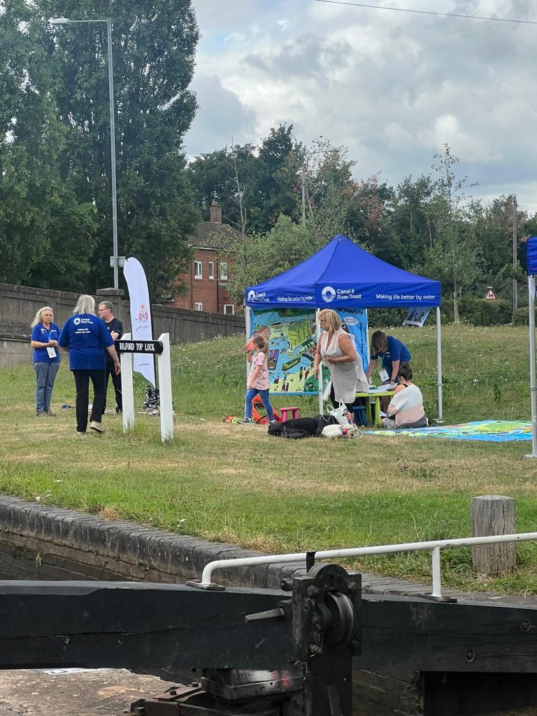 Today we are at Bilford Lock on the Worcester Birmingham canal promoting water safety.
Come and say Hi if your in the area.

#RepectTheWater
#WorldDrowningPreventionDay
#StayAwayFromTheEdge
<a href="/CRTExplorers/">Canal & River Trust Explorers</a> 
<a href="/GemmaHessey/">CRT_Gemmah</a> <a href="/CRTWestMidlands/">Canal & River Trust West Midlands</a> <a href="/CanalRiverTrust/">Canal & River Trust</a> <a href="/RLSSUK/">Royal Life Saving Society UK - RLSS UK</a>