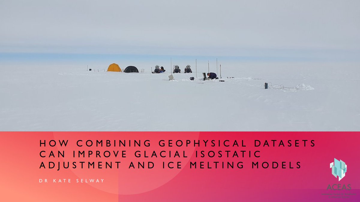 Kate Selway (@kate_selway) on Twitter photo Tomorrow (27 July, 1pm AEST) I'll be giving a seminar about using geophysics to improve models for ice sheet melting and dynamics. I'll talk about our recent work in Greenland as well as upcoming plans for Antarctica with <a href="/AntarcticSciAus/">Australian Centre for Antarctic Science (ACEAS)</a>. All welcome!
antarctic.org.au/seminars/ Tomorrow (27 July, 1pm AEST) I'll be giving a seminar about using geophysics to improve models for ice sheet melting and dynamics. I'll talk about our recent work in Greenland as well as upcoming plans for Antarctica with <a href="/AntarcticSciAus/">Australian Centre for Antarctic Science (ACEAS)</a>. All welcome!
antarctic.org.au/seminars/