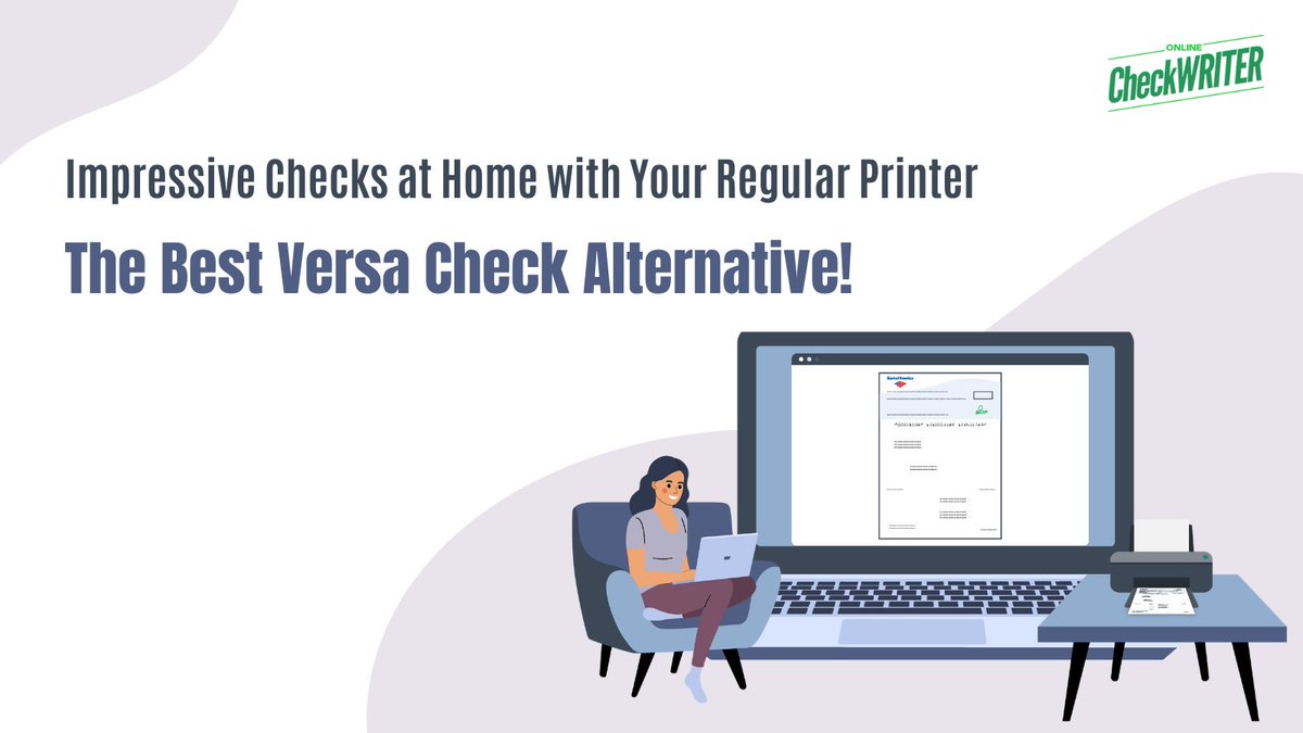 webcheckwriter's tweet photo. Print impressive checks at home with your regular printer. Don’t wait for special printers, the best Versa check alternative is https://t.co/1XO2g8zWmb is home now!
Learn more: https://t.co/O6PI9aMQBP
#VersaCheck #VersaChecksAlternative https://t.co/zGIrE2iOsS