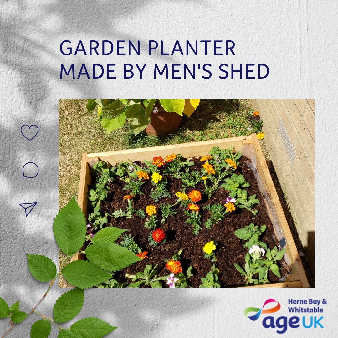 AgeBay's tweet image. One of our talented Shedder&apos;s, Tony made this stunning wooden planter. Here, marigolds and petunias are enjoying their new home!🌺🌱🌼

#AgeUK #ProudToBeAgeUK #MensShed #Woodwork #Woodcraft #Volunteering #Community #givebackchallenge #craftsman #crafty #mensshedUK #AgeUKHBW