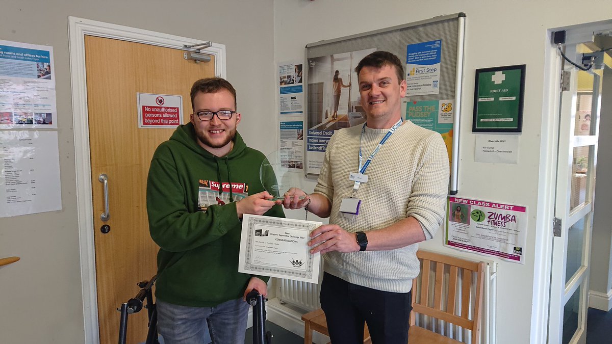 Susan Watkins (@inspirasusanw) on Twitter photo Great to catch up with Ben today. He missed the Dragon's Apprentice awards celebration last week. Jonni from <a href="/JCPinCumbria/">JCP in Cumbria</a> did the honors with his award for strategy. Well done Ben. <a href="/inspiraforlife/">Inspira</a> <a href="/CumbriaCVS/">Cumbria CVS</a> <a href="/EdenCouncil/">Eden District Council</a> Great to catch up with Ben today. He missed the Dragon's Apprentice awards celebration last week. Jonni from <a href="/JCPinCumbria/">JCP in Cumbria</a> did the honors with his award for strategy. Well done Ben. <a href="/inspiraforlife/">Inspira</a> <a href="/CumbriaCVS/">Cumbria CVS</a> <a href="/EdenCouncil/">Eden District Council</a>