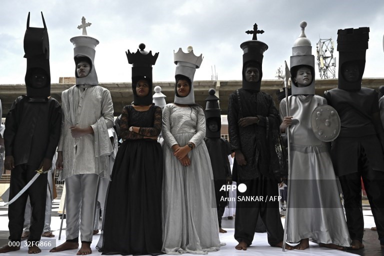 44th Chess Olympiad: A Knight Wearing Dhoti, Shirt with Folded hands is the  New Mascot - News18