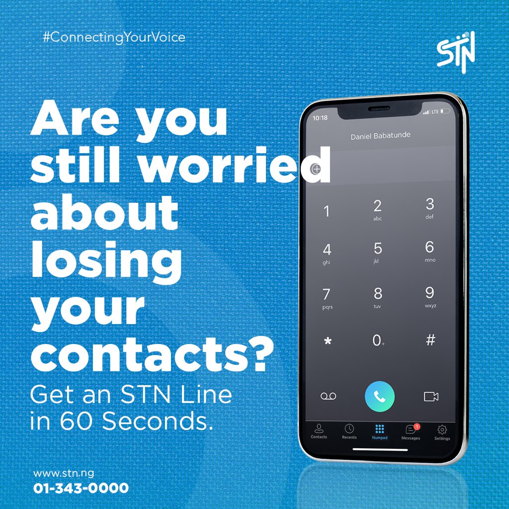 stnnigeria's tweet photo. Better thing dey sweet belle.😁
Don’t worry about losing your contacts when your phone goes missing. Call from your smartphone, tablet or laptop anytime, anywhere and any day.🕺🏾🕺🏾
Go SIM-LESS today.
#simlessnetwork
#simless
#stn
#swifttelephonenetwork
#explore https://t.co/Q2h1p8zmAv
