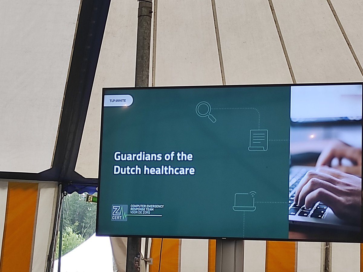 JBoeken's tweet photo. Thank you for the great talk @nelusthenerd you are doing great work protecting our healthcare institutions! I agree: as expertise centra in Cybersecurity we should connect more to the hackers scene! To all my colleagues, make sure to be at the next event! @MCH2022Camp #mch2022 https://t.co/1o55TQcLw8