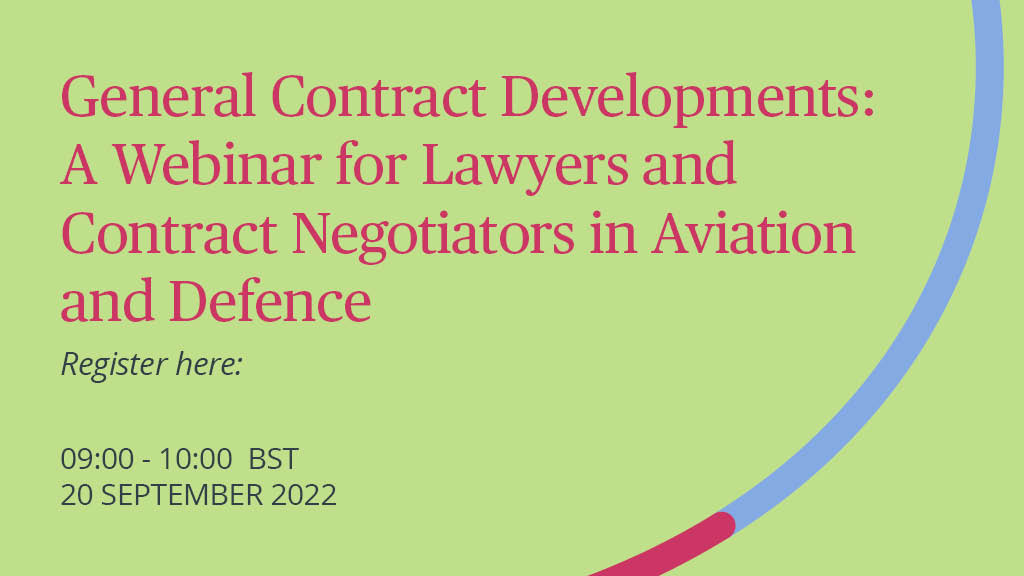 Join us for this webinar, where we will discuss general contract developments in #aviation and #defence. We will consider COVID-19 and contracts, specifically lessons from some leading decisions and go back to essentials on NDAs. Click here to register: 2bird.ly/3BqiAKS
