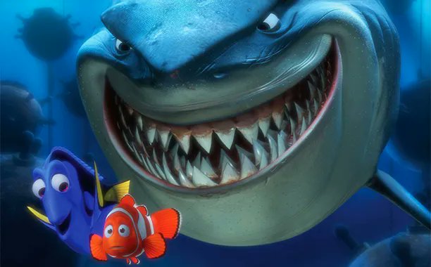 The Daily Jaws on X: The great white #shark's name in #Finding Nemo (2003)  is Bruce. This is not a coincidence as the #CGI #fish was named after his  practical counterpart in #