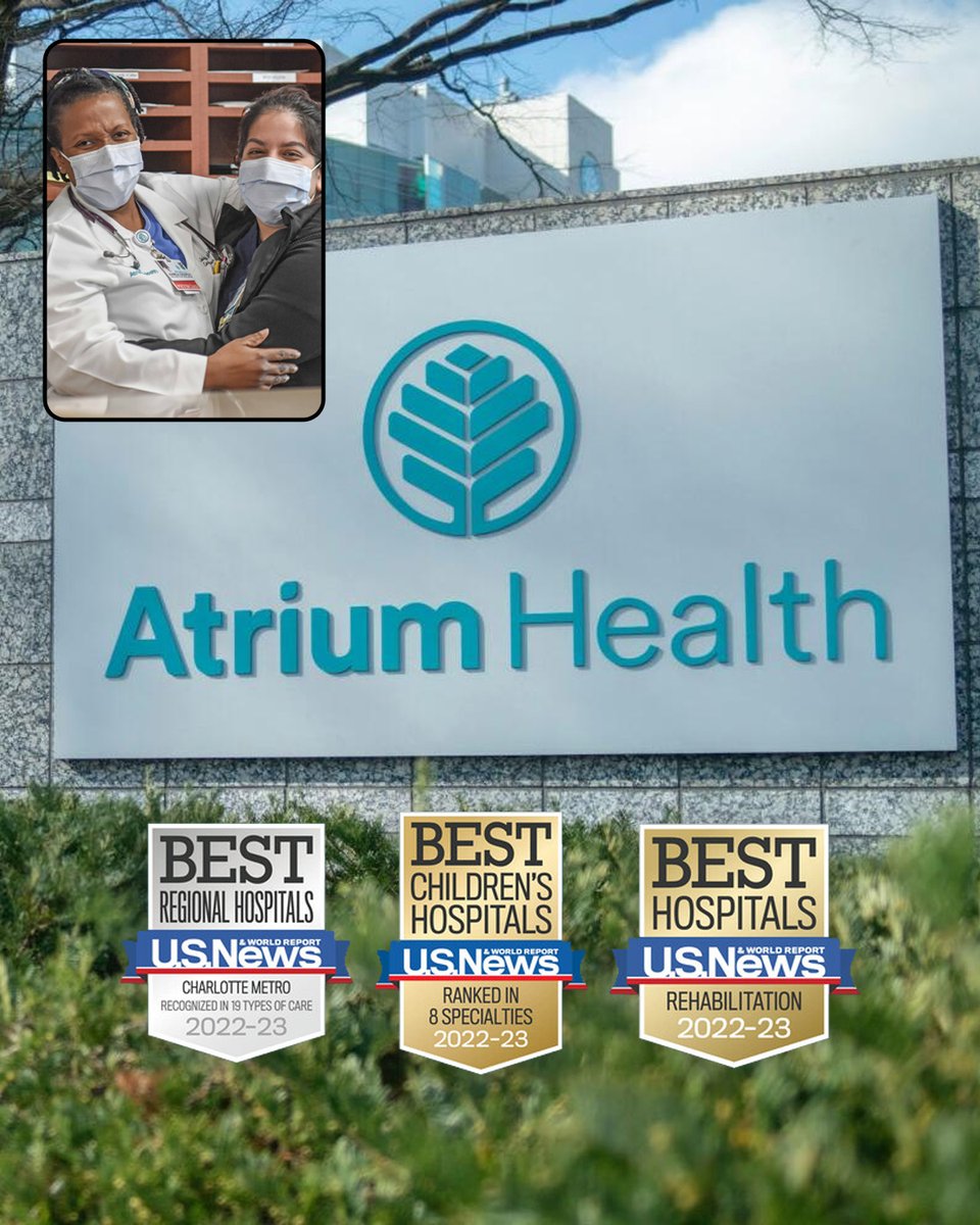 AtriumHealth's tweet photo. It’s time to ⚠️ BeReal ⚠️

#AtriumHealth hospitals are, once again, ranked among the BEST in the nation by @usnews 🏆 https://t.co/Hd26IWDdBk https://t.co/L6v9yxnTra