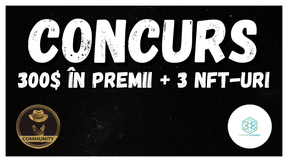 Mr_Crypto5's tweet image. Împreună cu cei de la Convert Carbon organizăm un concurs, unde 9 norocoși vor câștigă câte 50$ + 3 NFT-uri.

Pentru a fi eligibili, vă rugăm să efectuați toți pașii de mai jos.

👉 Link: bit.ly/3PzGIze

Mult succes! 🚀

@Convert_Carbon #Elrond #cryptocurrecy