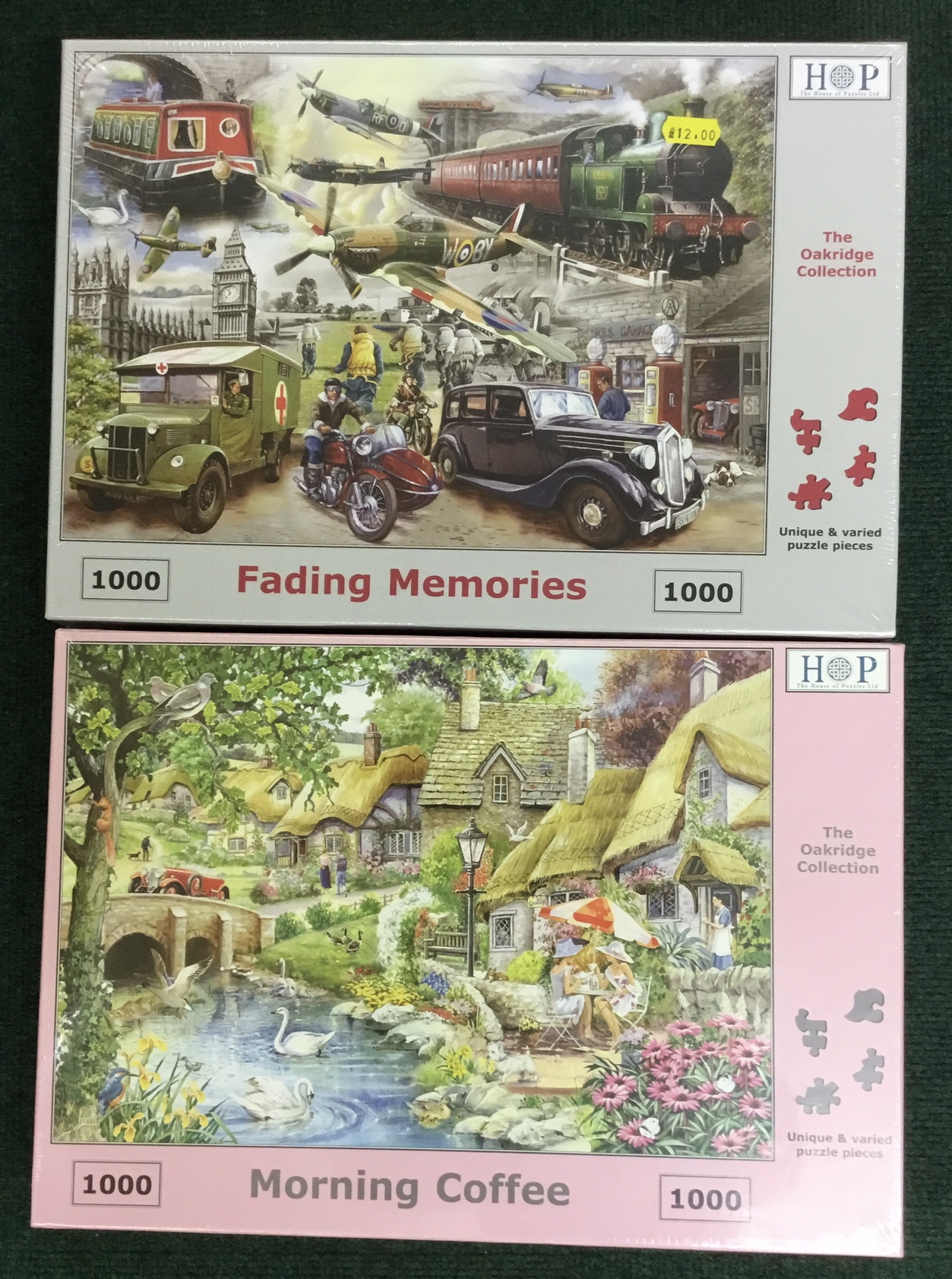 House of Puzzles "Morning Coffee" Oakridge Collection 1000pc Jigsaw Puzzle 