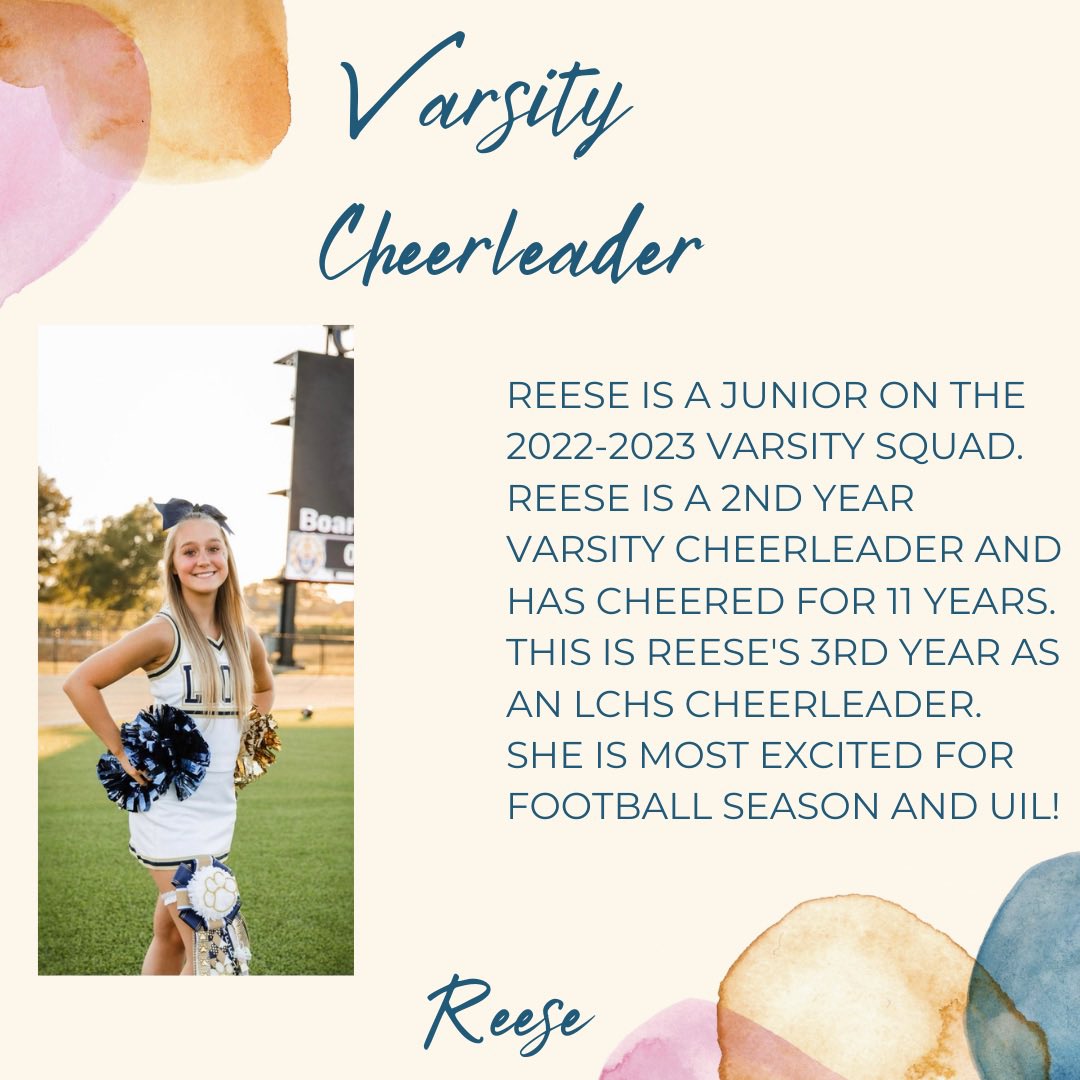 Lake Creek HS Cheer (@lakecreekcheer) on Twitter photo Cheerleader Spotlight ๐ฃ๐ฆ Meet Reese! <a href="/lions_trw/">Tim Williams</a> <a href="/TanyaBrogger/">Tanya Lambert Brogger</a> @GBowhuis <a href="/FlemingInTheDen/">Christie Fleming</a> <a href="/KellyLout/">KLout</a> <a href="/LakeCreekHS/">Lake Creek High School</a> Cheerleader Spotlight ๐ฃ๐ฆ Meet Reese! <a href="/lions_trw/">Tim Williams</a> <a href="/TanyaBrogger/">Tanya Lambert Brogger</a> @GBowhuis <a href="/FlemingInTheDen/">Christie Fleming</a> <a href="/KellyLout/">KLout</a> <a href="/LakeCreekHS/">Lake Creek High School</a>