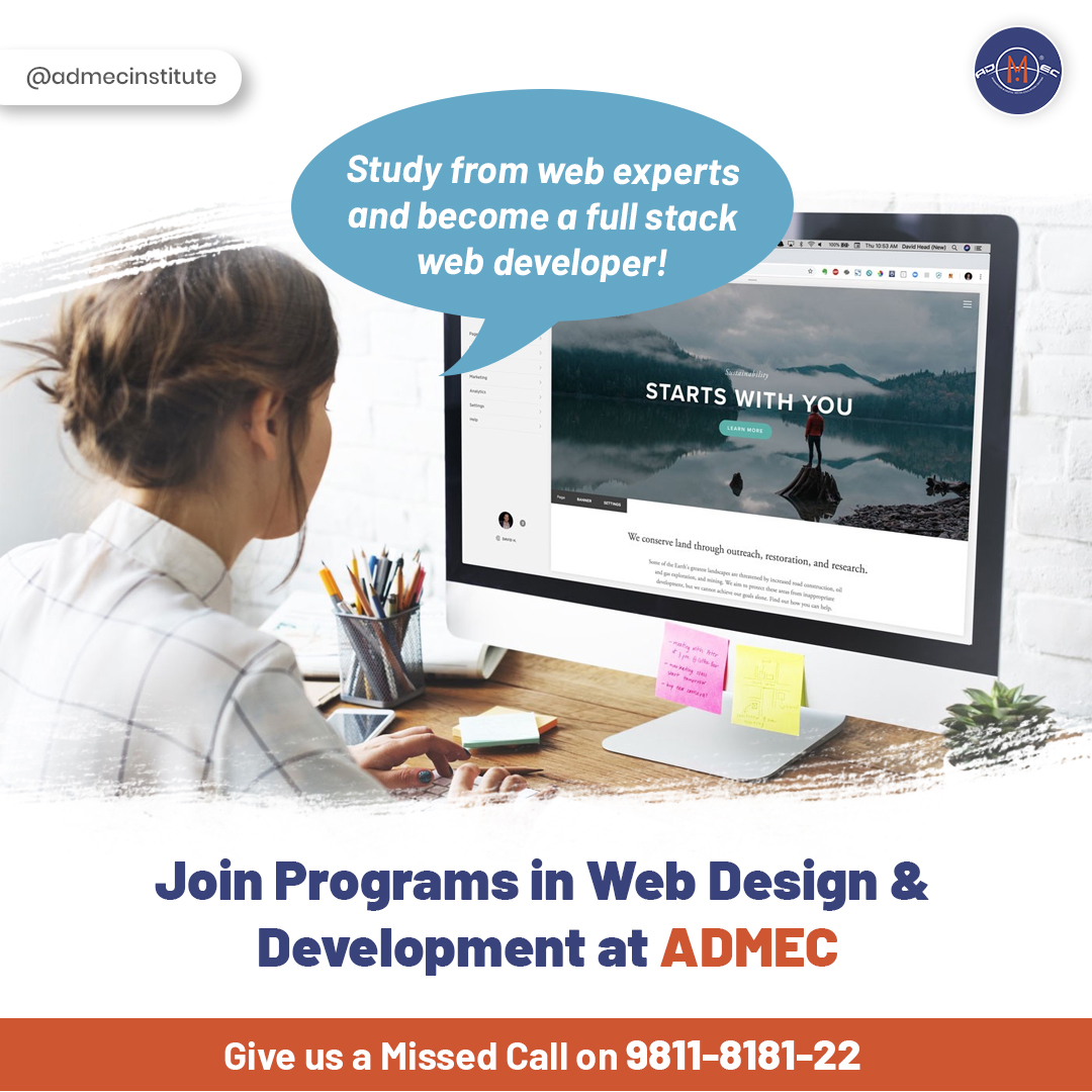 admecinstitute's tweet image. Want to learn web development? Check the #webdevelopmentcourseinDelhi offered at ADMEC. This course is for those who are interested in back-end and full-stack. Check the course here: bit.ly/3zbaWRY
#webdevelopment #WebDevelopmentInstitute #WebDevelopmentTraining