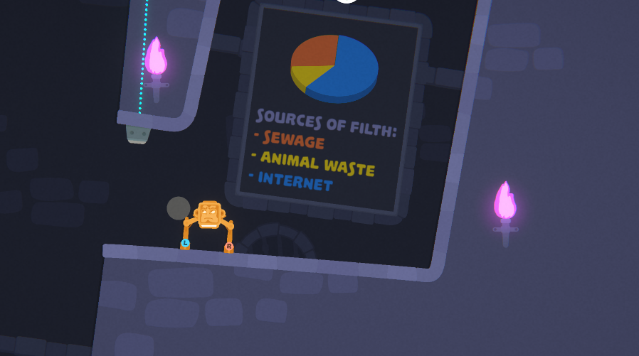 lockpickle's tweet photo. Did you know that Robotry! and Puddle Knights are set in the same universe? Find out this and other amazing facts once you visit world 5 of Robotry!, The Puddle Knights Museum! #indiegames #robotry #puddleknights https://t.co/YOEK4IjPAf
