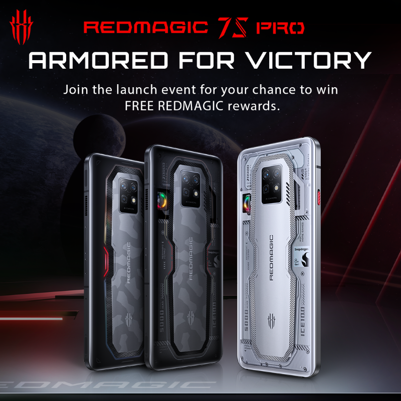 redmagicgaming's tweet photo. #REDMAGIC7SPro: Armored for Victory

🐉Snapdragon 8+ Gen 1 + RedCore 1 Gaming Chip

📱Under Display Camera; True Full Screen Gaming

❄️ICE 10.0 Upgraded Cooling System

💨960Hz Touch Sampling Rate

🔋5000mAH battery + 65W Fast Charging

Learn more here: https://t.co/NHrKdbjh1y