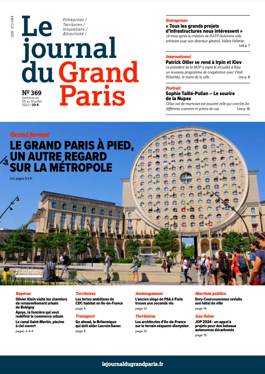 Cette semaine à la une du Journal du Grand Paris : 
Le Grand Paris à pied, un autre regard sur la métropole