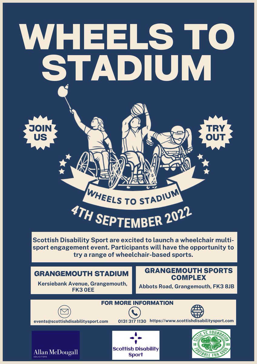 The summer of sport doesn't need to stop after the Commonwealth Games! Our wheelchair multi-sport engagement day, Wheels To Stadium, is open for registration. Wheelchair users of any experience are welcome. Find out more by following the link: sds.justgo.com/workbench/publ…