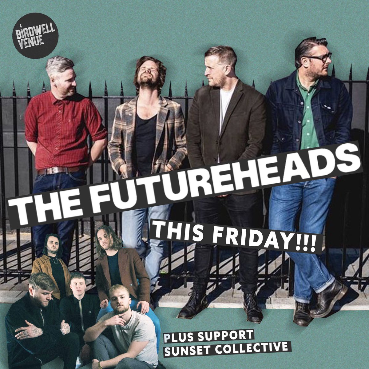 Sunset Collective (@sunsetcolband) on Twitter photo THIS FRIDAY
Weāre nipping up the road to support <a href="/thefutureheads/">The Futureheads</a> for a big old party at <a href="/BirdwellVenueUK/">Birdwell Venue</a> Barnsley
If you want some tickets message the page or one of the lads and weāll sort you out! Itās gonna be a mad one this! THIS FRIDAY
Weāre nipping up the road to support <a href="/thefutureheads/">The Futureheads</a> for a big old party at <a href="/BirdwellVenueUK/">Birdwell Venue</a> Barnsley
If you want some tickets message the page or one of the lads and weāll sort you out! Itās gonna be a mad one this!