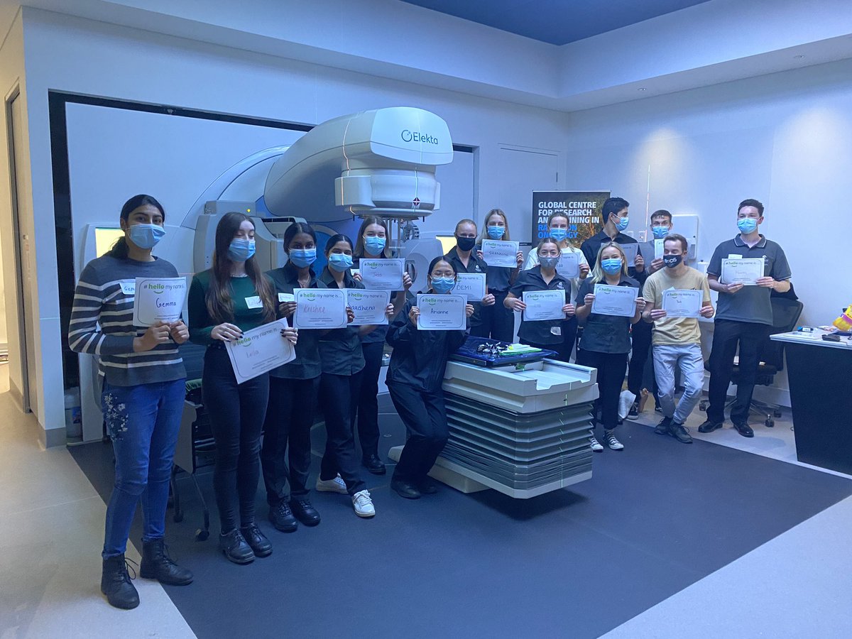 DrYolandaSurjan's tweet photo. First Tutorial for Year 1 Radiation Therapists @GC_RTRO …getting to know a lovely group of students who started the class with #hellomyname is…looking forward to the rest of Semester 👏👏💪 https://t.co/kCAi0NDV6n