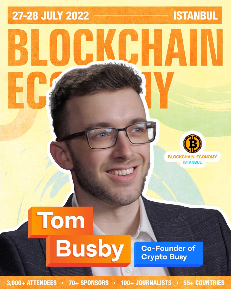 CryptoBusy's tweet photo. We're excited to be part of the largest blockchain conference network in the world, and we're one of the key speakers at @BEconomy_HQ in Turkey 🔥

3,000+ attendees
55+ countries
2 day summit!

#BeIstanbul2022 #CryptoBusy https://t.co/89a2iyuPIq