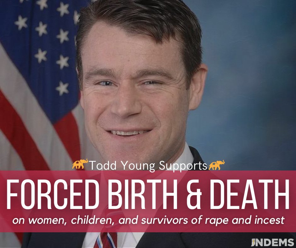 Don’t forget: @SenToddYoung signed a 2016 @nrlc pledge saying he was 100% pro-life. Young wants to force birth and death on women and children across Indiana. The @indgop: too extreme for Indiana and Hoosier families. #INSen #DefendChoice #BansOffIndiana