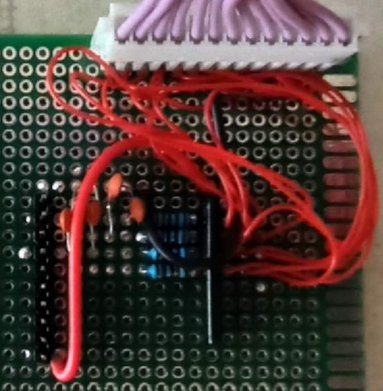 RndMnkIII's tweet photo. #SNK #LS30 SNAC adapter WIP: making prototype for the cable harness, reduce cable count using some tricks and added pullups and RC debounce network.Nicely the "Blue Pill" incorporates Schmitt Triggers buffers for GPIO pins. https://t.co/xe1cJjyHqX