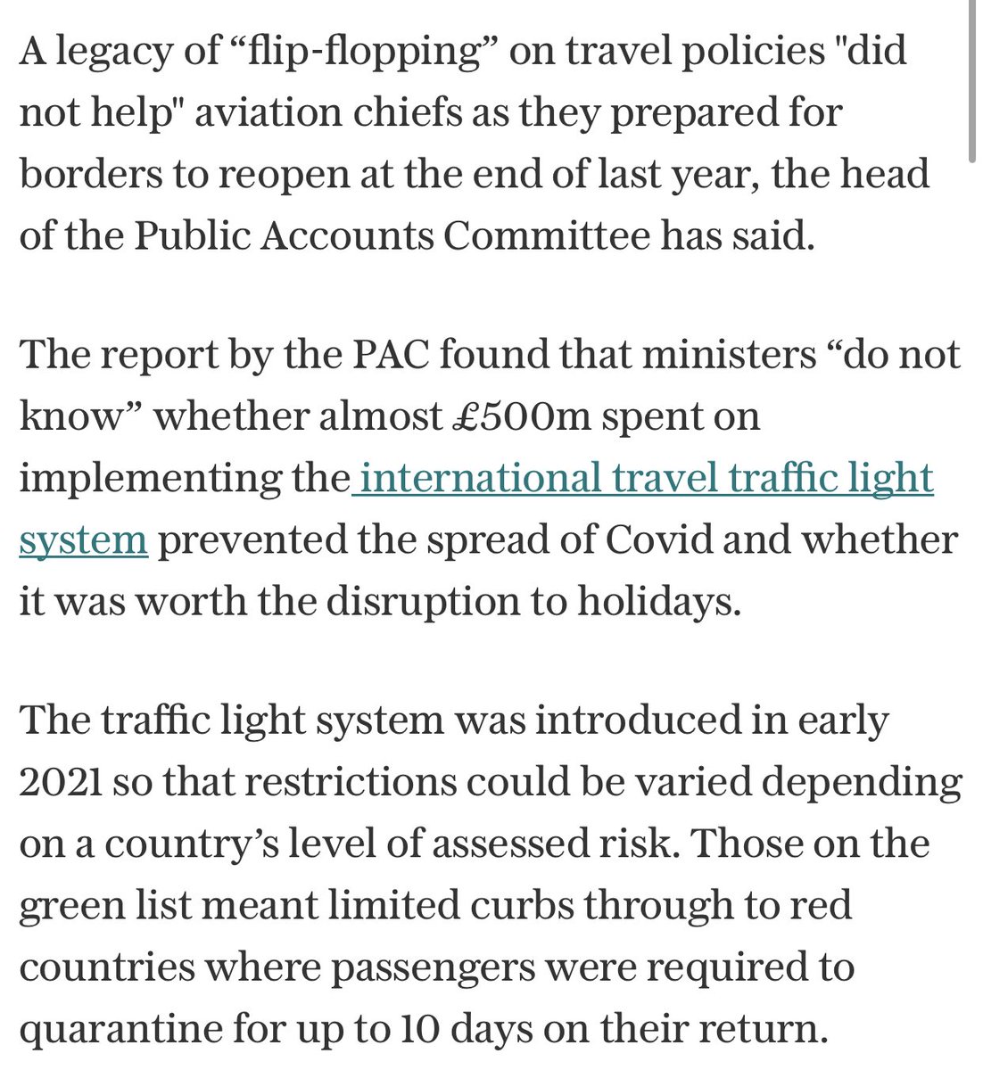 We were inundated with evidence suggesting that the UK’s “flip-flopping” on COVID-related travel policies were mostly ineffective. It’s a shame light is only being shed on this now as we watch the disruption thousands of travellers are facing… telegraph.co.uk/business/2022/…
