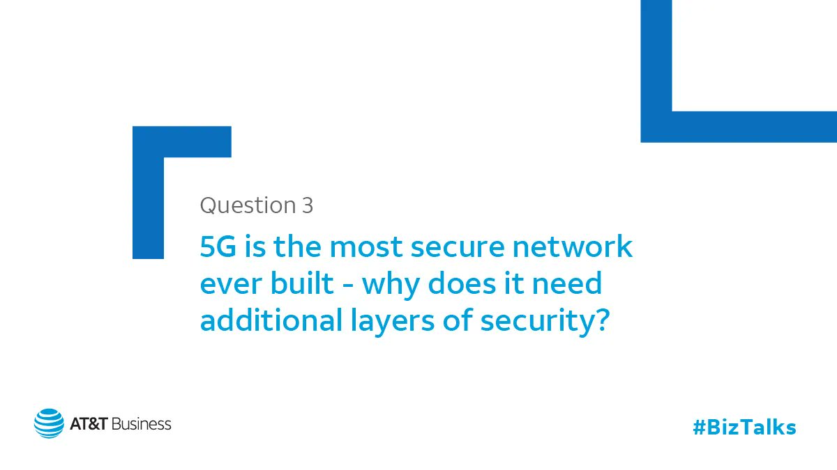 Kevin L. Jackson (@kevin_jackson) on Twitter photo Q3. #5G is the most secure network ever built, but why does it need additional layers of security?
#BizTalks #ATTInfluencer #HealthcareSecurity <a href="/ATTBusiness/">AT&T Business</a> Q3. #5G is the most secure network ever built, but why does it need additional layers of security?
#BizTalks #ATTInfluencer #HealthcareSecurity <a href="/ATTBusiness/">AT&T Business</a>