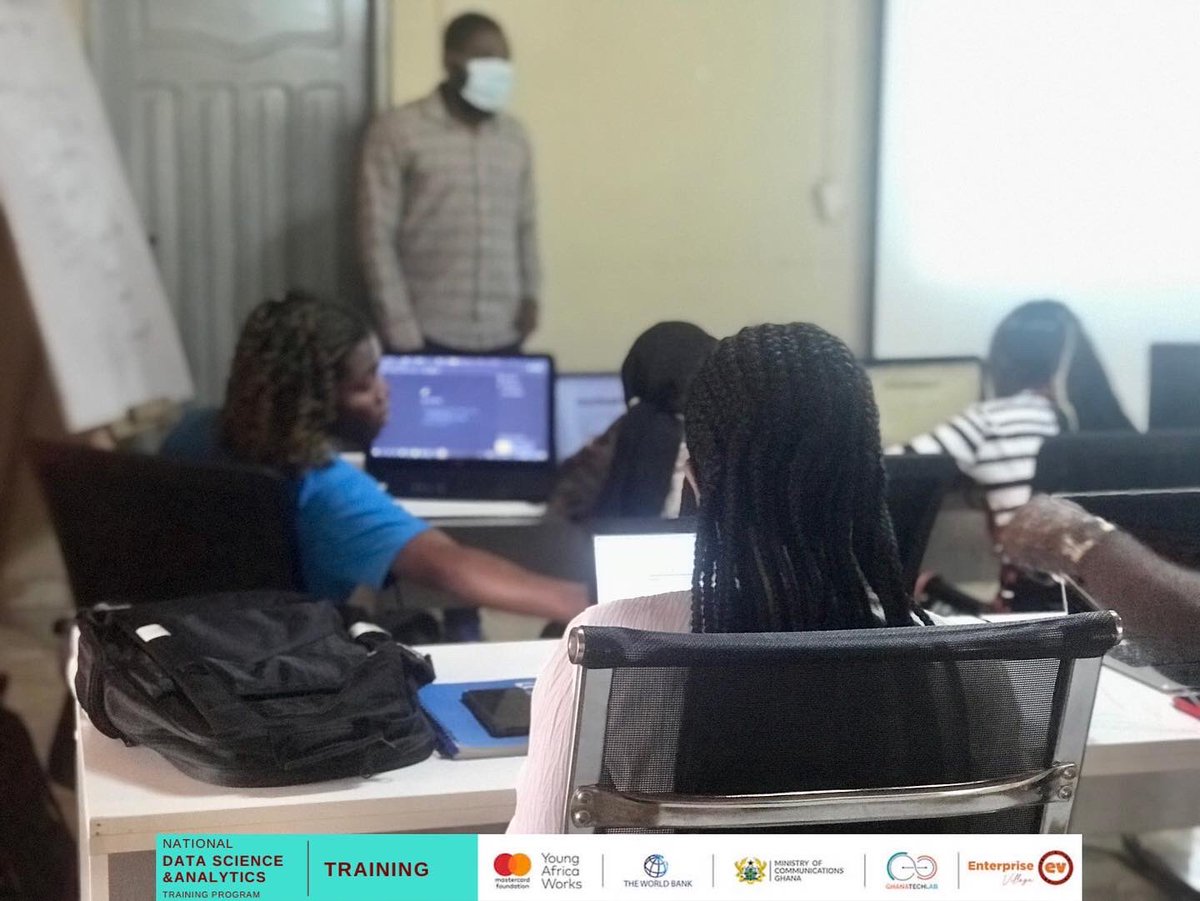 EVhubaccra's tweet image. 𝗡𝗮𝘁𝗶𝗼𝗻𝗮𝗹 𝗗𝗮𝘁𝗮 𝗦𝗰𝗶𝗲𝗻𝗰𝗲 𝗧𝗿𝗮𝗶𝗻𝗶𝗻𝗴
Today , the Data visualization trainees learned about bar charts. They went through grouped and stacked bar charts.
Also, the  Machine learning class went through rare labels.
#GTLImpact
#DataScience
#GTLbaseprogram