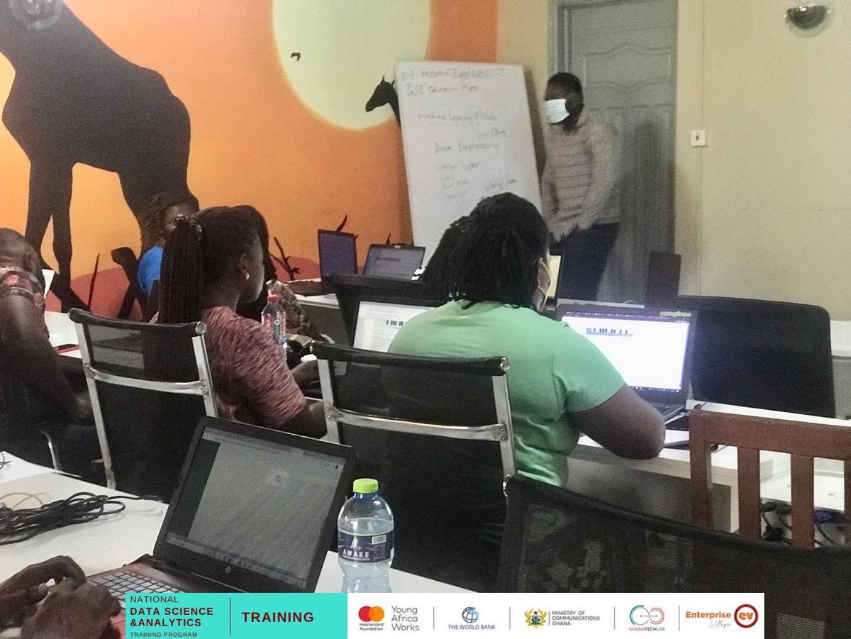 EVhubaccra's tweet image. 𝗡𝗮𝘁𝗶𝗼𝗻𝗮𝗹 𝗗𝗮𝘁𝗮 𝗦𝗰𝗶𝗲𝗻𝗰𝗲 𝗧𝗿𝗮𝗶𝗻𝗶𝗻𝗴
Today , the Data visualization trainees learned about bar charts. They went through grouped and stacked bar charts.
Also, the  Machine learning class went through rare labels.
#GTLImpact
#DataScience
#GTLbaseprogram
