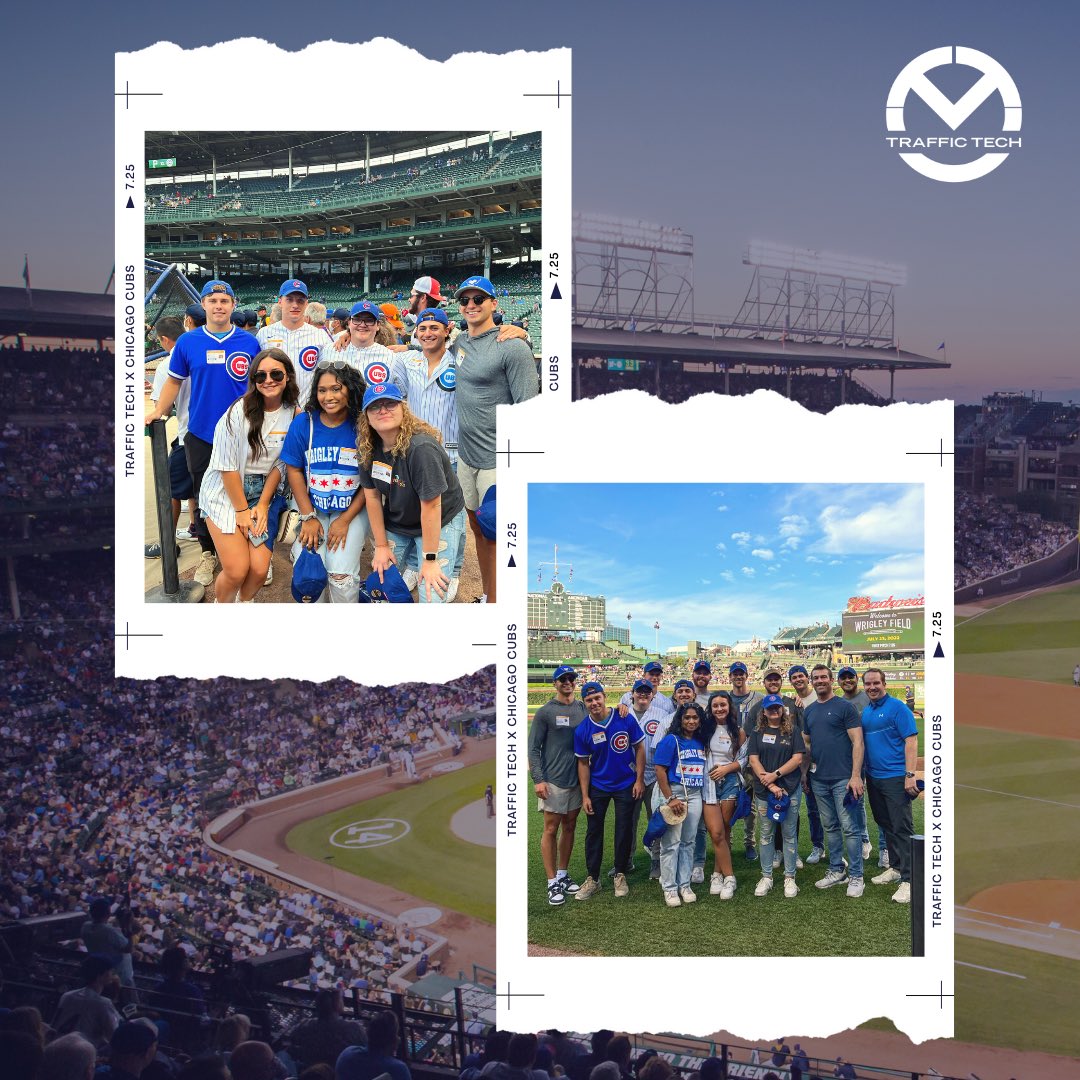 TrafficTechInc's tweet image. We&apos;re flying the W for a @Cubs win and an awesome night of team bonding with our #TeamTrafficTech interns! Go Cubs Go! 

#ChicagoCubs #teambonding #logistics #werehiring
