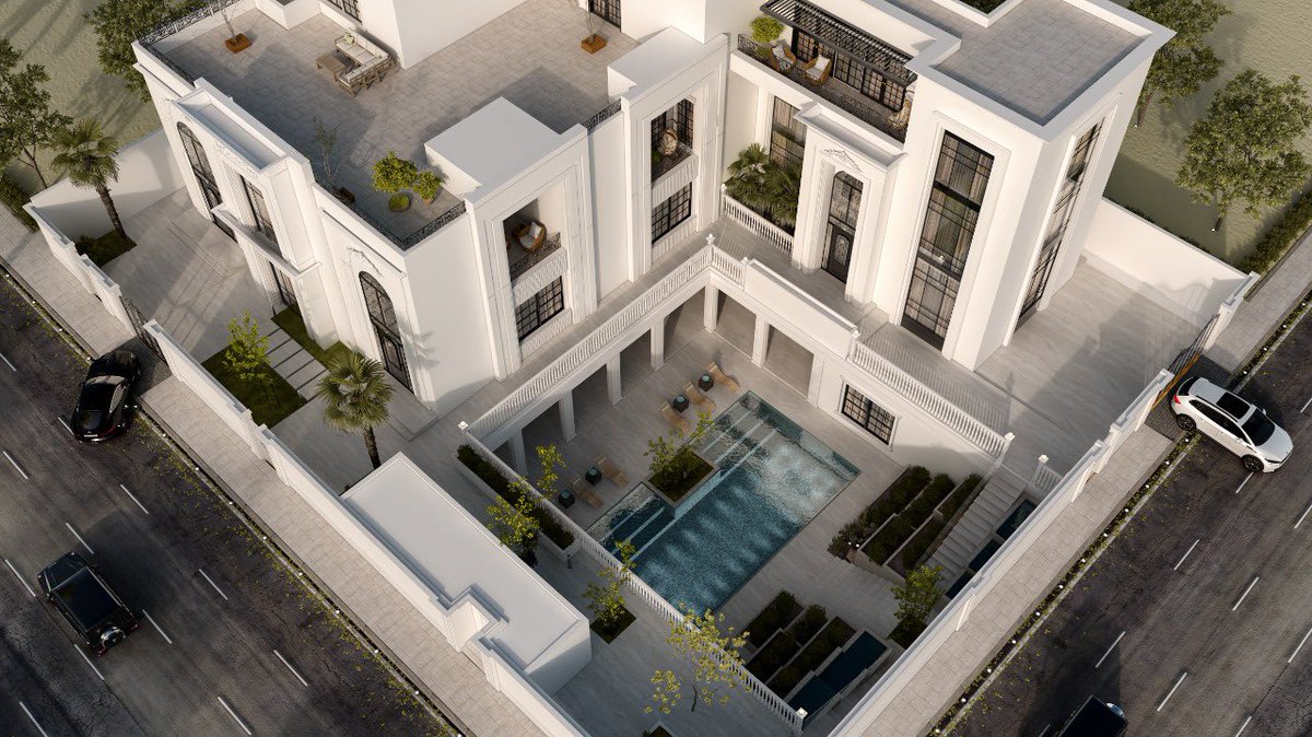 MmeshalA3's tweet photo. من اعمالي ..

- تصميم فيلا سكنية (طراز النيو كلاسيك) .

- الملقا , الرياض

- المساحة ١٢٠٠ م ٢ 

جرأة ورغبة العميل تساعد المعماري على الافكار المميزة , نعرض لكم الفيلا بوجود الحدائق المدرجه والمسبح بالقبو خلقت اطلالات مميزه للفيلا.

-اتمنى ان تنال اعجابكم .. https://t.co/T5RbvNsfXf