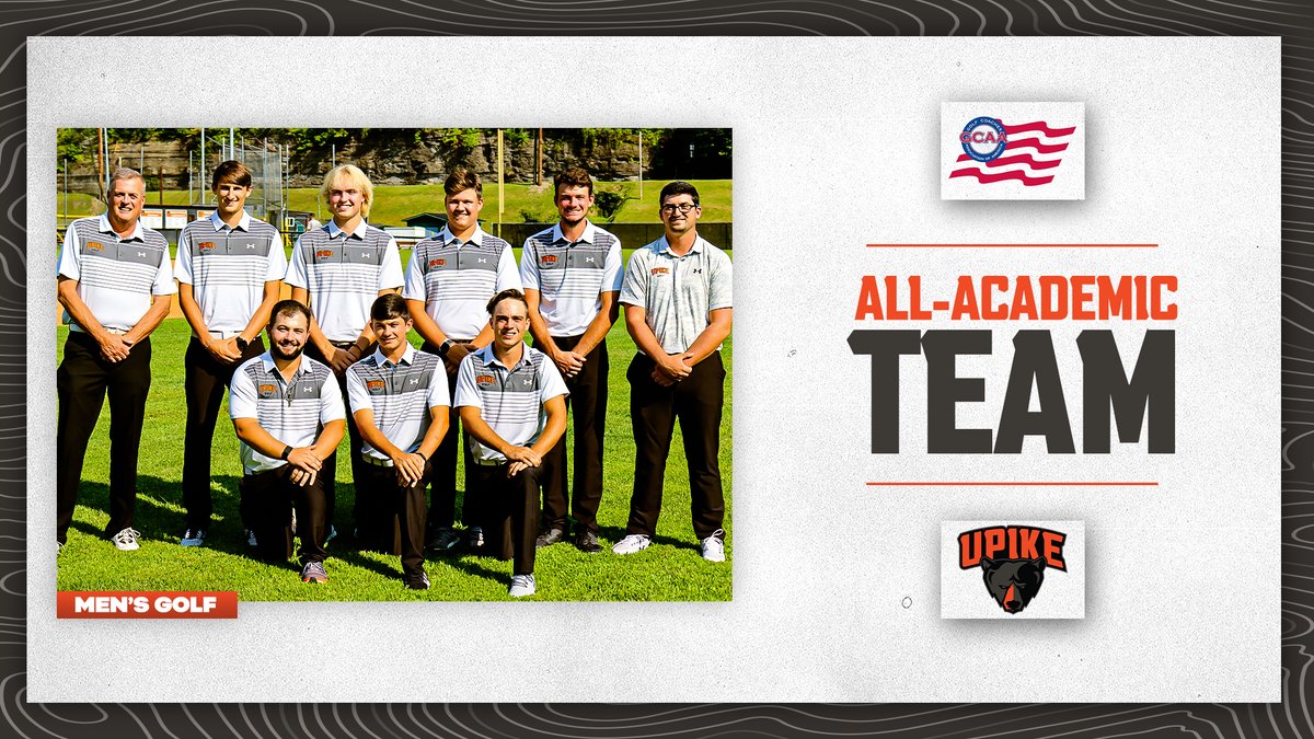 Congratulations to our men's golf team on their recognition as an All-Academic Team by the GCAA 👏

The Bears are one of just eight NAIA squads to receive the honor, granted for finishing the season with a team GPA of 3.0 or higher!

<a href="/upike_mgolf/">UPIKE Men’s Golf</a> | #BearNation