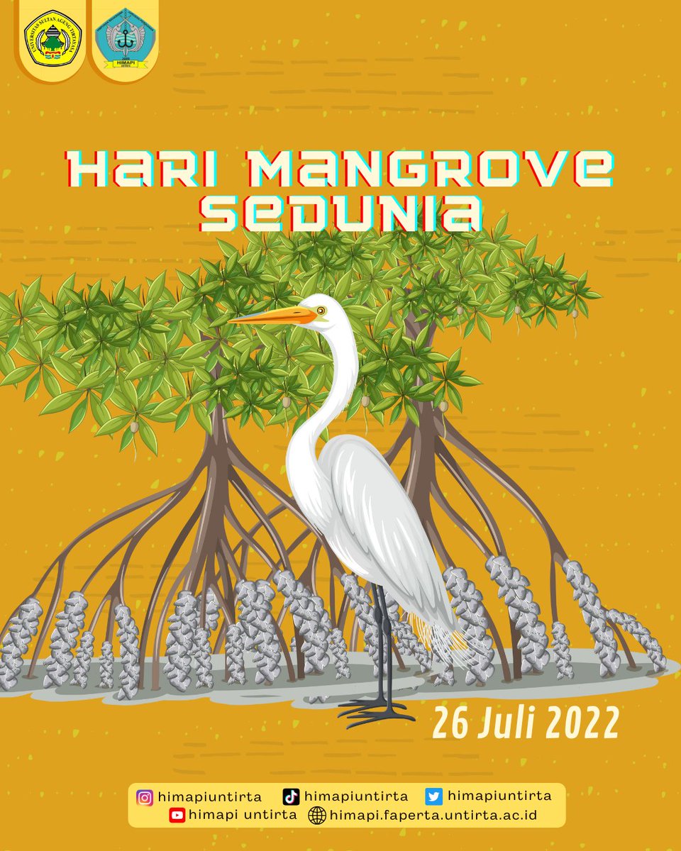 HimapiUntirta's tweet photo. [Hari Mangrove Sedunia]

Peringatan hari mangrove adalah sebagai bentuk untuk meningkatkan kesadaran akan pentingnya ekosistem mangrove dan memberikan solusi pengelolaan dan konservasi yang berkelanjutan.

#HimapiUntirta
#KabinetBahteraNawasena
#Periode2022
#HariMangroveSedunia https://t.co/rCZhHs4UAZ