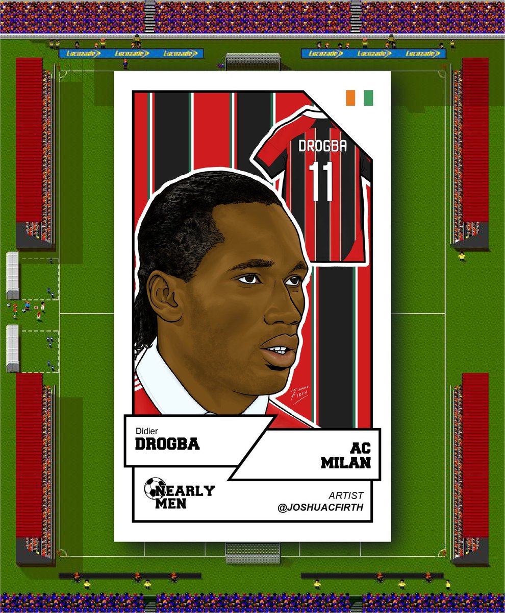 joshuacfirth's tweet photo. Here's my entry to @just_doodlin86's #NearlyMen project...
Didier Drogba to AC Milan, almost happened in 2013!
Some great artists have entered this project, make sure to check the hashtag to see some of the other brilliant artworks that have been submitted https://t.co/qH774CGT5k