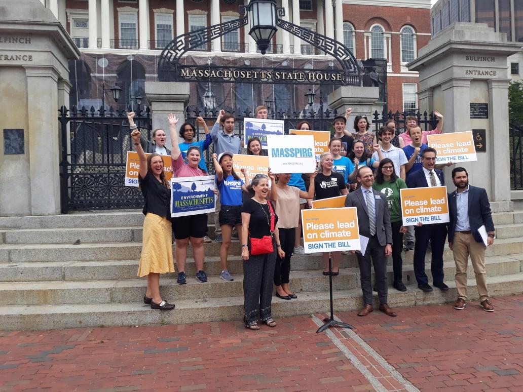 Thrilled to join <a href="/EnvironmentMA/">Environment Massachusetts</a> <a href="/MASSPIRG/">MASSPIRG</a> <a href="/MassSierraClub/">Massachusetts Sierra Club</a> <a href="/ComActionWorks/">Community Action Works</a> at the state house today to ask <a href="/MassGovernor/">Governor Maura Healey</a> to #SignMAClimateBill.