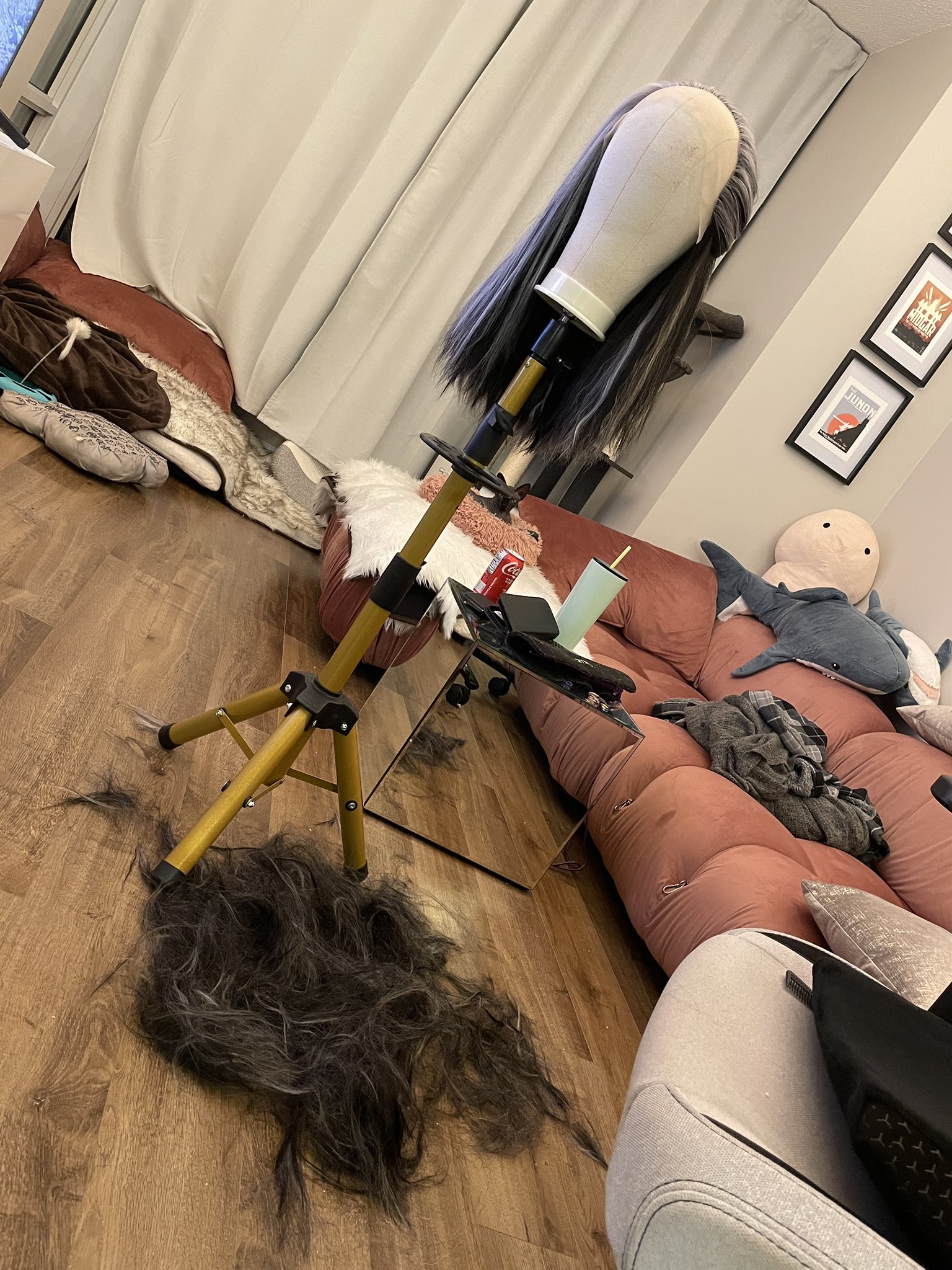 Bre on Twitter "When you give your wig a haircut 😅 Needs to be curled