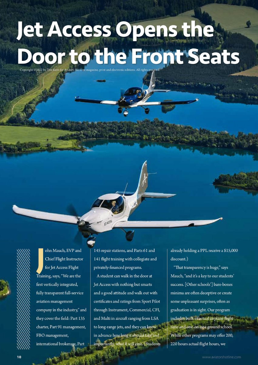 EvektorAircraft's tweet photo. The August issue of Aviators Hot Line brings a great article about Evektor Aircraft, the Harmony aircraft, a flight school Jet Access, AB Flight LLC, etc.
Read it now!
#evektor #harmony #harmonylsa #aircraft #jetaccess #garmin #hightech #modern #fun #fly #flightschool https://t.co/9hnxDKLqRc
