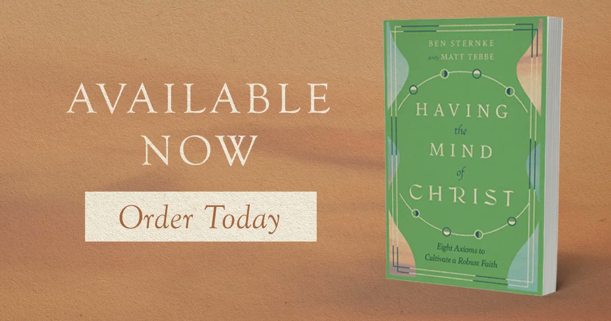 formatio's tweet image. By seeing through new lenses, we can open ourselves to the transformational change that God wants for our lives. 

#HavingtheMindofChrist by Pastors @MattTebbe and @BenSternke is available today: buff.ly/3uIhSVw