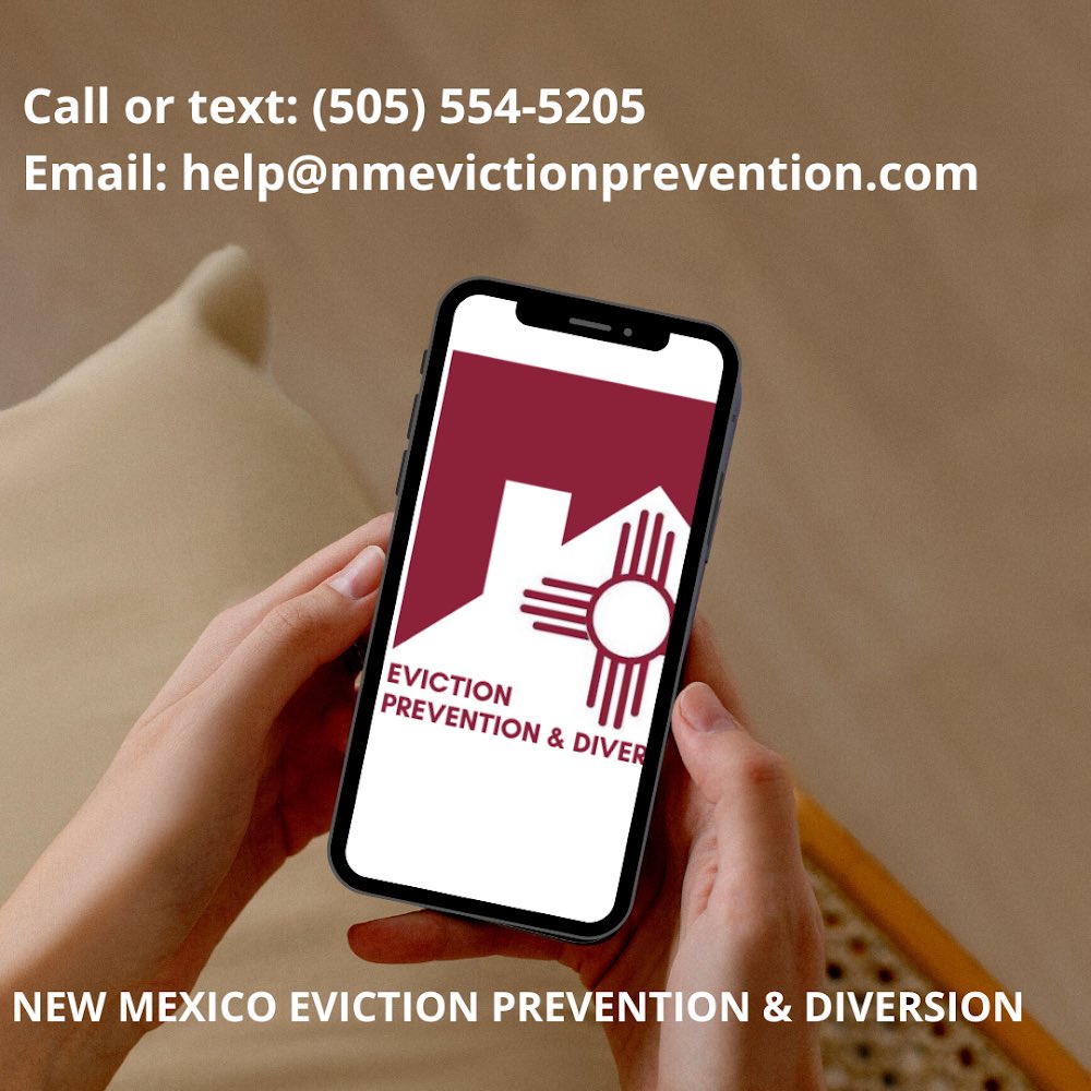 NM_EPD's tweet photo. Reach out to EPD! Call or txt: 505-554-5204 or email help@nmevictionprevention.com #NMEPD #reachout #askusquestions #followus https://t.co/YbEycgRKJ1
