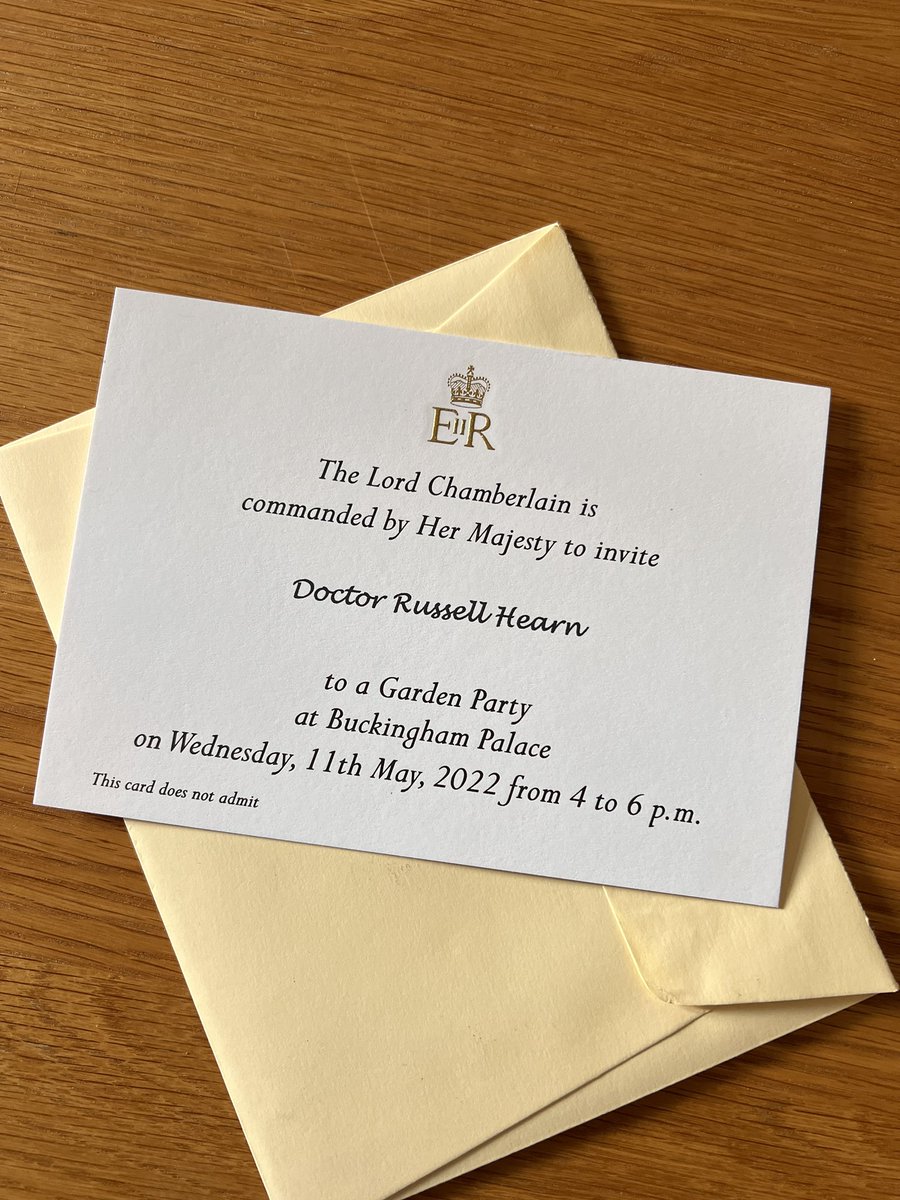 How amazing to be invited to a garden party at Buckingham Palace as a thank you for my work through covid! However, how classic that I only just received the invite 2 months after the event so didn’t even know 🤦🏻‍♂️ 😢