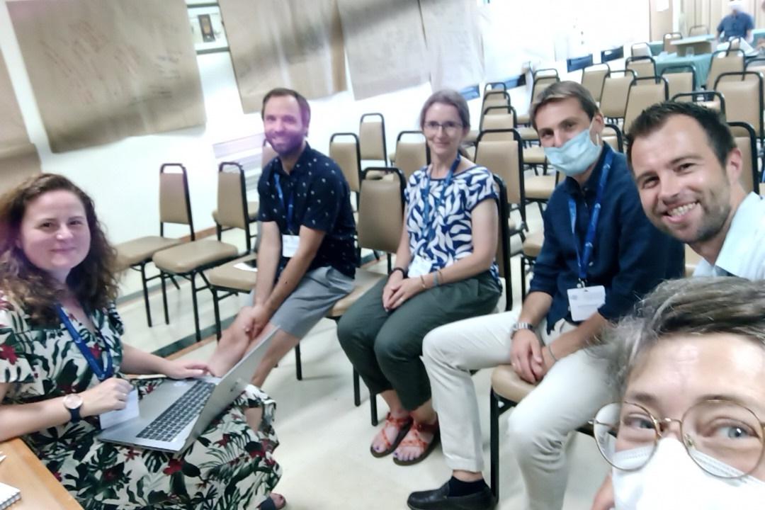 Tired but happy. Wrapping up the first glorious day of the #workshop on #water #partitioning. <a href="/pennalp/">Daniele Penna</a> <a href="/isodrones/">Matthias Beyer</a> @josie_geris <a href="/MatthiaSprenger/">Matthias Sprenger</a> @luisahopp