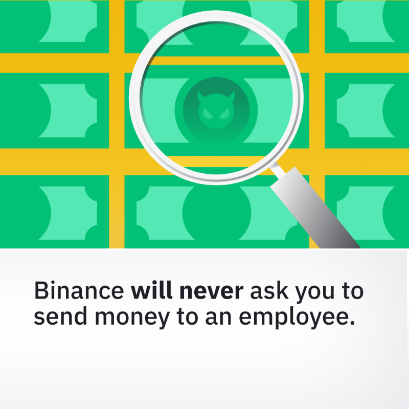 binance's tweet photo. When trading on #Binance P2P, it's important to ensure that you don’t trade outside of the P2P platform.

Doing so could potentially lead to you getting scammed (and nobody wants that).

Here are some other tips to keep your #Binance account safe ⤵️