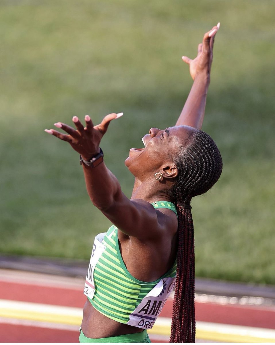In a time when the cloud of gloom seem to be heavily over our nation, Tobi Amusan <a href="/Evaglobal01/">Oluwatobiloba Amusan, OON OLY</a> has given us once again a taste of the Nigerian dream - a Nigeria that headlines all around the world for greatness.

Congratulations 🎊  Tobi.