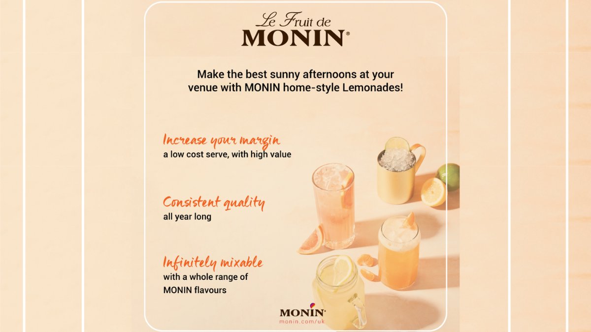 Wow customers and friends with <a href="/Monin_UK/">MONIN UK</a> home-style lemonades 😍
Put a tasty twist on traditional lemonades by adding #Monin syrups or purees, and head over to the #DiscountCream blog to discover how to claim a FREE Monin Glass Pitcher when you buy Monin Cloudy Lemonade 🍋