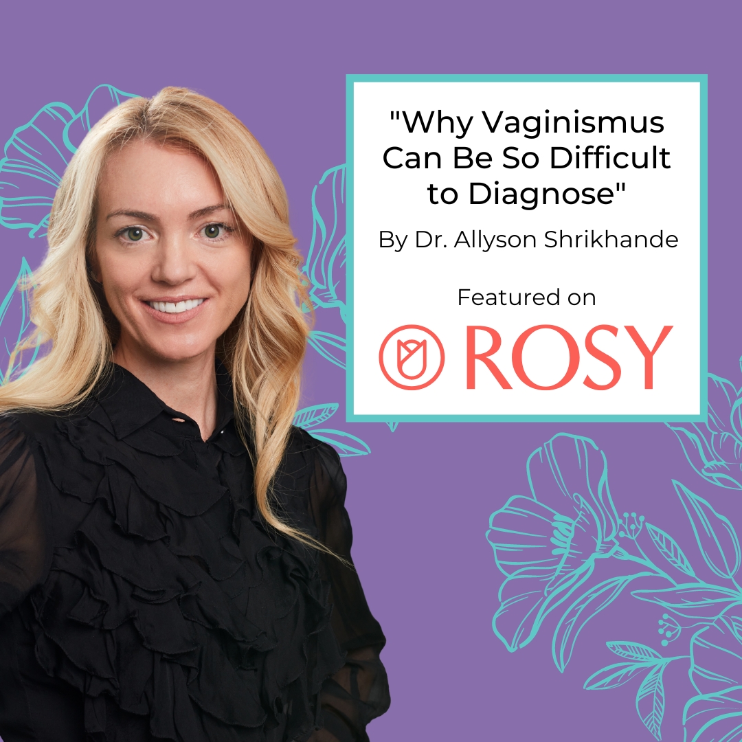 Dr. Shrikhande had a blog published with <a href="/meet_rosy/">Rosy</a> titled "Why Vaginismus Can Be So Difficult to Diagnose." Check it out at bit.ly/3zr44Bm #pelvicrehabilitation #vaginismus #sexualhealthmatters #pelvicrehab #sexualhealth #pelvicpain