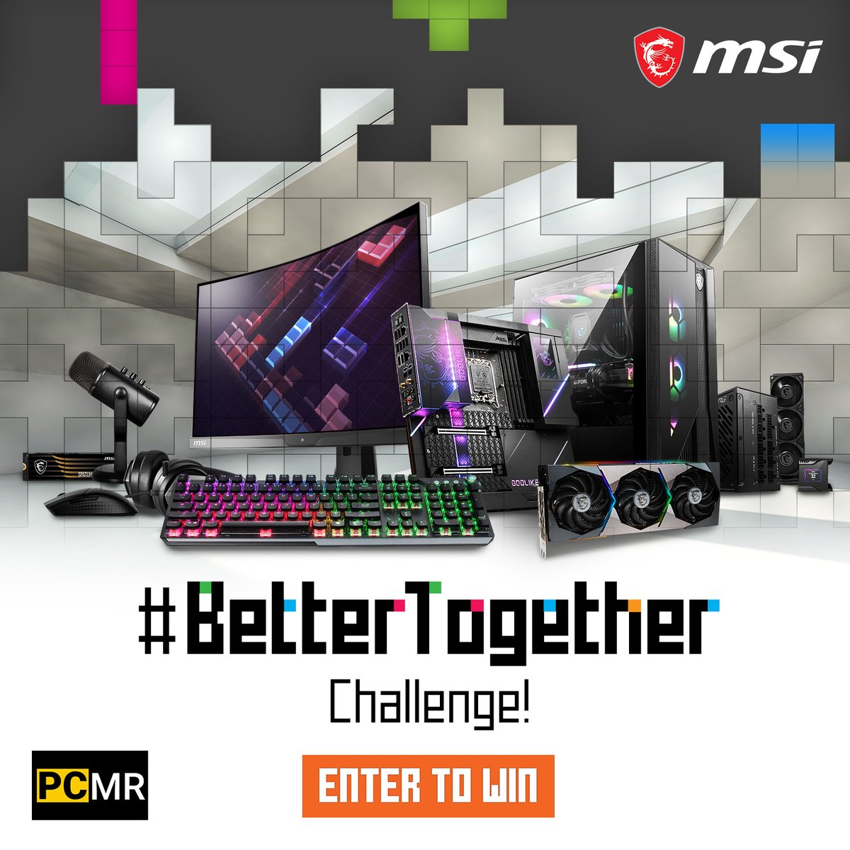 Collaborating with @msiUSA with this fun campaign #BetterTogether Challenge! Over $10,000 in prizes. Enter here: msi.gm/BetterTogether… Terms&Conditions: msi.gm/BetterTogether…