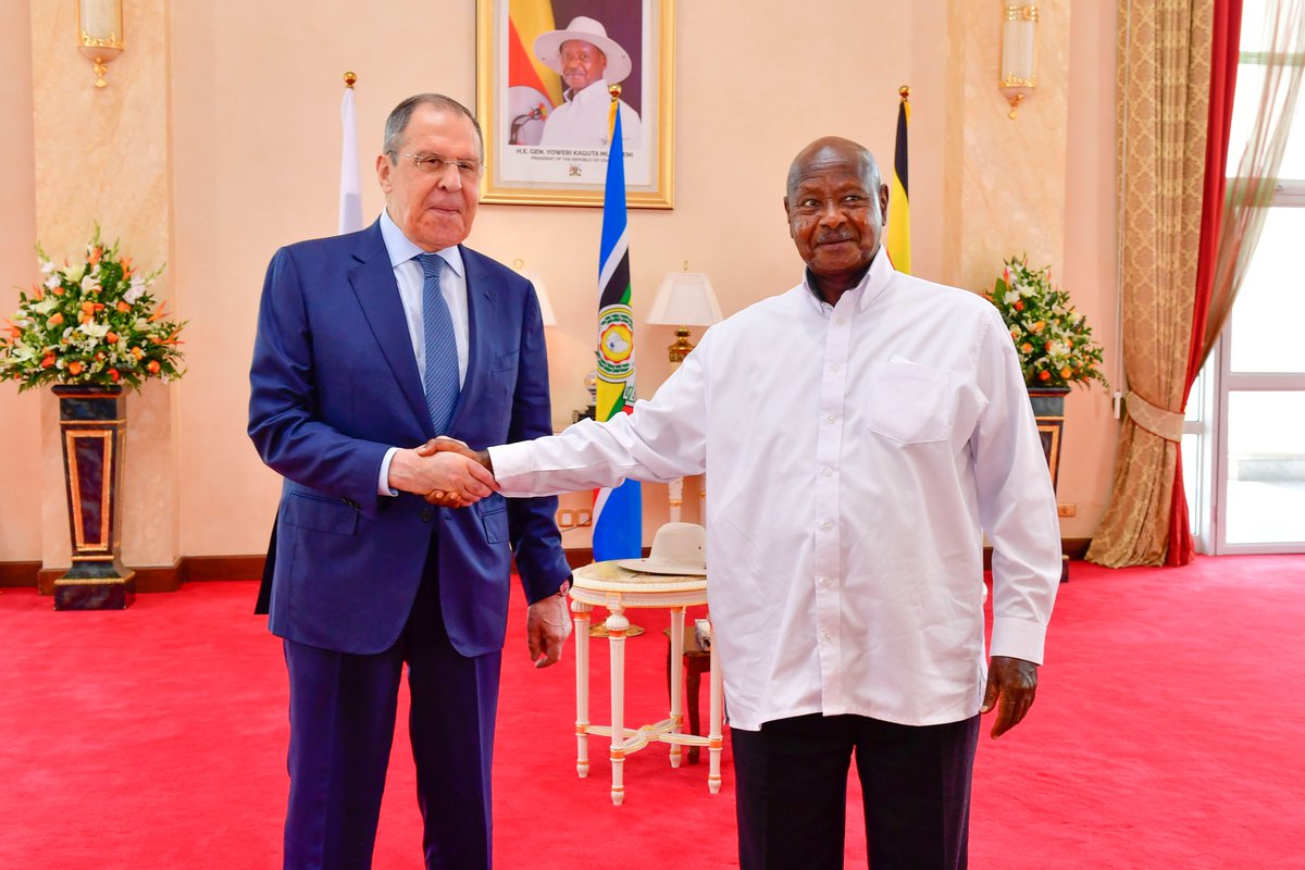 KagutaMuseveni's tweet photo. We want to trade with Russia. We want to trade with all countries of the world. We don’t believe in being enemies of somebody’s enemy, No! We want to make our own enemies not fight other people’s enemies. https://t.co/XQgpWoNKjQ