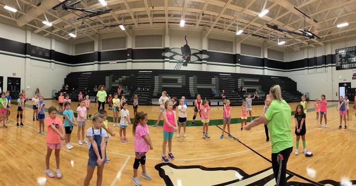 KPVolleyball1's tweet photo. KPVB had a GREAT first day of camp!! Over 150 campers, ages K - incoming freshman. The future is looking bright! #wearekpark #kpvb https://t.co/sttYYYhbdw