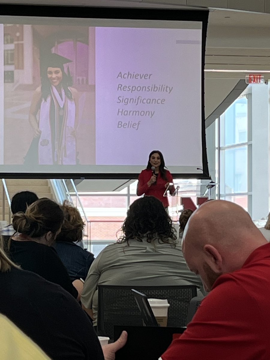 Morgan Holen—strengths provide clarity. It was good to hear Morgan again! #freemanfalcons #stretchyourstrengths